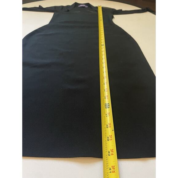 Ralph Lauren Collection Purple Label Chiffon paneled stretch knit midi dress $3k - Picture 12 of 13